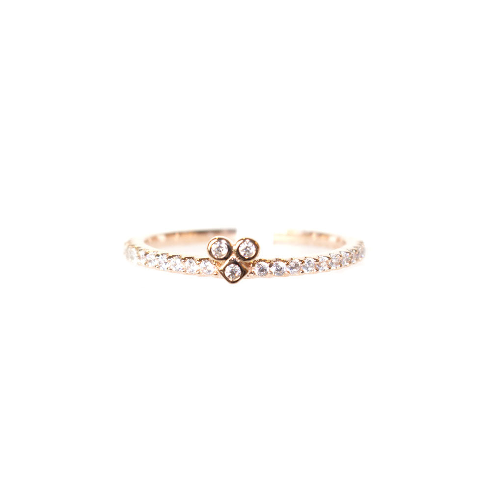 Esprit Ring Rosegold Color With Stone 9.25