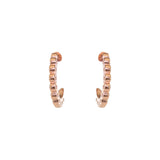 Esprit Earrings Ip Rosegold C Style With Crystal