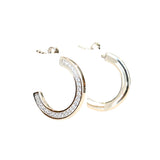 Esprit Earrings Stainless Steel C Style With Stone