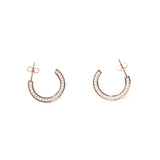 Esprit Earrings Rosegold C Style With Stone