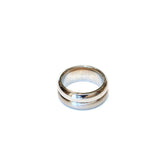 Esprit Ring Stainless Steel Combination With Matt & Glossy Finish Size 7