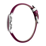 Esprit Ladies Stainless Steel Watch Maroon Dial & Maroon Color Leather Strap