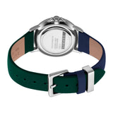 ساعة إسبري نسائي من الستانلس الستيل مع ميناء و حزام باللون الأخضر