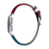 ساعة إسبري نسائي من الستانلس الستيل مع ميناء و حزام جلدي بألوان ثنائية