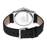 Esprit Ladies Stainless Steel Watch White Dial & Black Leather Strap