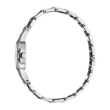 ساعة إسبري نسائي من الستانلس الستيل مع ميناء بيضاء و سوار معدني