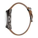 Esprit Men's Chronograph Watch With Brown Leather Strap & White Dial