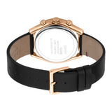 Esprit Men's IP Gold Watch With Black Dial & Black Strap