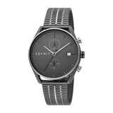Esprit Men's Black PVD Stainless Steel Watch With Black Dial & 2Tone Metal Bracelet