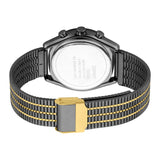 Esprit Men's Black PVD Stainless Steel Watch With Black Dial & 2Tone Metal Bracelet
