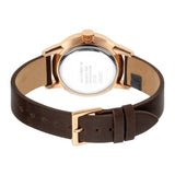 Esprit Men's IP Gold Watch White Dial & Brown Strap