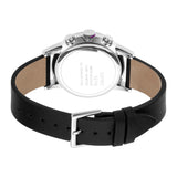 Esprit Men's Chronograph Watch Black Leather Strap &Â White Dial With Date