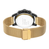 Esprit Men's Black PVD Case Watch Black Dial & IP Gold Mesh Bracelet