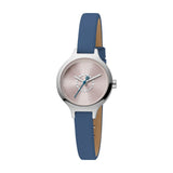 Esprit Ladies Stainless Steel Watch Light Pink Dial With Stones & Blue Strap