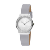 Esprit Ladies Stainless Steel Watch Stones on Bezel Silver Color Dial & Light Blue Strap