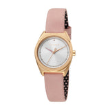 Esprit Ladies IP Gold Stainless Steel Watch White Dial & Pink Colour Strap