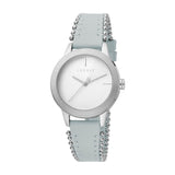 Esprit Ladies Stainless Steel Watch White Dial & Blue Leather strap with Beads