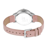 ساعة إسبري نسائي من الستانلس الستيل مع ميناء بيضاء و حزام من الجلد