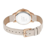 Esprit Ladies IP Gold Stainless Steel Watch White Dial & Cream Leather strap