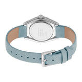 Esprit Ladies Stainless Steel Watch Stones on Bezel White Dial & Blue Strap