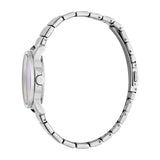 ساعة اسبريت نسائية من الستانلس ستيل مع مينا صدفية