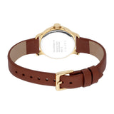 Esprit Ladies Watch Brown Leather StrapÂ & Silver ColorÂ Dial With Stone - Blue Salon