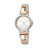 Esprit Ladies Watch Silver Color Bracelet & White Dial Set With Accessories - Blue Salon
