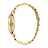Esprit Ladies Watch Gold Bracelet Ss Case & Golden Dial With Stone
