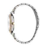 Esprit Ladies Two Tone Watch With Silver  Dial & Stone - Blue Salon