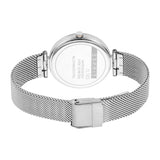 Esprit Ladies Watch Silver Color Mesh Bracelet Stainless White Dial