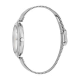 Esprit Ladies Watch Silver Color Mesh Bracelet Stainless White Dial