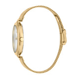 Esprit Ladies Watch Golden Mesh Bracelet With White Dial