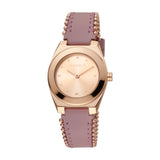 Esprit Ladies Watch Pink Leather Strap Ip Rose Gold Case & Dial - Blue Salon