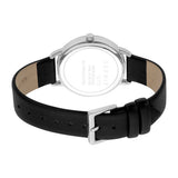 Esprit Ladies Watch Black Leather Starp Stainless Steel Case & White Dial - Blue Salon