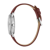 Esprit Ladies Watch Brown Leather Strap Stainless Steel Case & White Dial