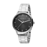 Esprit Ladies Watch Silver Color Stainless Steel BraceletÂ & Black Dial - Blue Salon