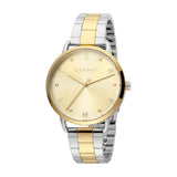 Esprit Ladies Watch Ladies Two Tone Silver Color/ GoldÂ  Bracelet With Golden Dial - Blue Salon