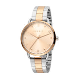 Esprit Ladies Two Tone Watch SS CaseÂ With Ip Rosegold Dial