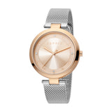 Esprit Ladies WatchÂ Silver Color Mesh Bracelet With White Dial - Blue Salon