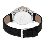 Esprit Men's Chronograph Watch BlackÂ Leather & White Dial With Date