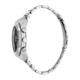 Esprit Men's Chronograph Watch Silver Color Ss Bracelet Black Dial With Date - Blue Salon