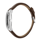 Esprit Men's Watch Brown Leather Strap With Black Dial &Day Date