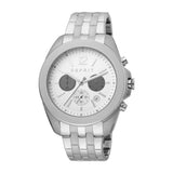 Esprit Men's Stainless Steel Chronograph Watch With White Dial - Blue Salon