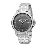 Â Esprit Men's Watch Silver Color Stainless Steel Bracelet Case & Gray Dial With Dial