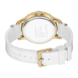 Esprit Ladies Watch White Rubber Strap Gold Case & White Dial