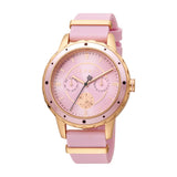 Esprit Ladies Watch Rubber Strap Ip Rosegold Case & Dial - Blue Salon