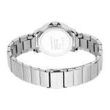 Esprit Ladies Watch Silver Color Stainless Steel BraceletÂ & Black Dial With Stone