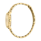 Esprit Ladies Watch Golden Case & Bracelet With Stone & Golden Dial