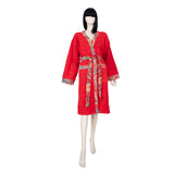 Etro Home Long Kimono Bathrobe Extra Large Red