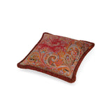 Etro Home Red Cushion With Passementerie Size: 60x60 Cm